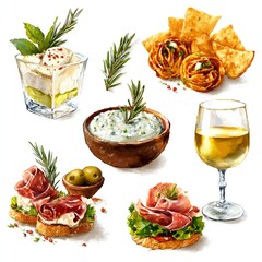 food and drink appetizers 