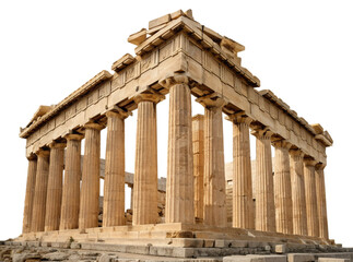 Obraz premium greek temple, ancient architecture, historical building, classic column, cultural monument, travel heritage, ancient structure, historical tourism, marble art, architecture design