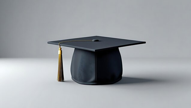 Elegant Black Graduation Cap a Symbol of Accomplishment and Future Endeavors in Education