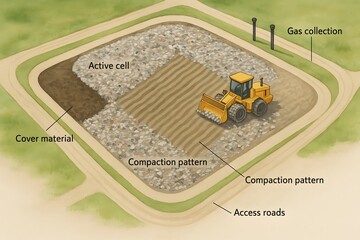 Obraz premium Aerial View of Cityscape with Buildings and Roads for Urban Planning