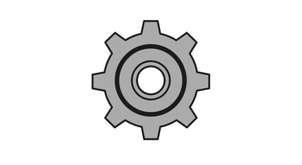 Close up of a gear mechanism showing intricate details and industrial design vector