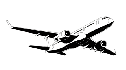 Detailed airplane blueprint ideal for aviation design purposes