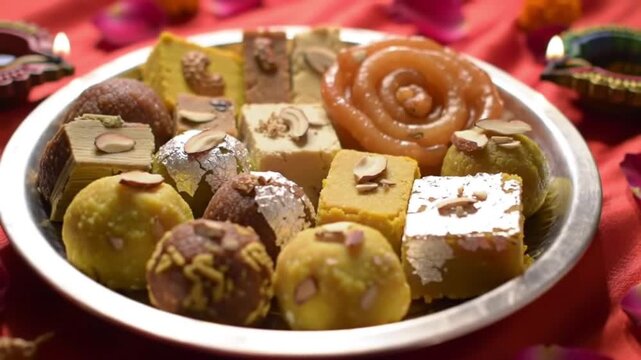 Assorted Indian Sweets: A Festive Delicacy