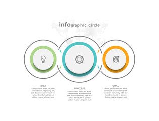 Vector infographic business template colorful design