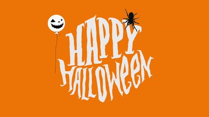 animated footage of Helloween, motion Helloween, happy halloween card - Powered by Adobe