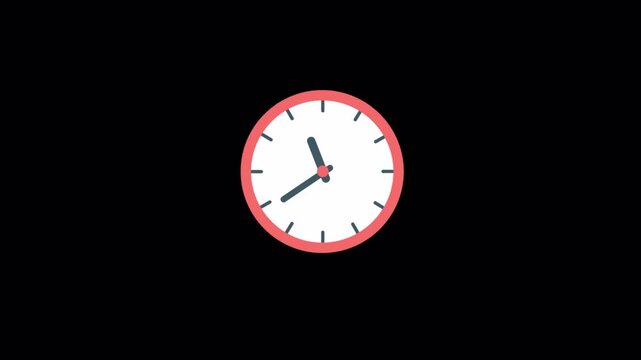 Clock Concept Animation Video - Transparent