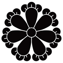 家紋です。七つ丁子といいます。