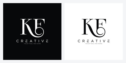 Initial KE Logo Design Vector template