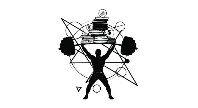 Powerful lion's head emerges from bold lettering symbolizing strength and courage