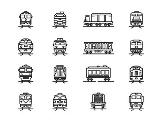 Freight Train line art under morning sky