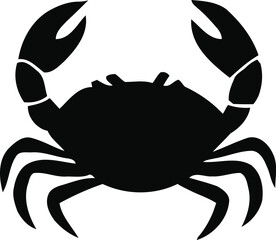 Crab vector icon. crab sign on background
