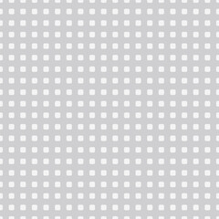 Vector seamless grid with off-white rounded squares on a soft gray background. Perfect for minimalist and modern design use.