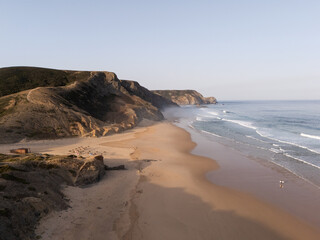 Côtes portugaises vues de drone