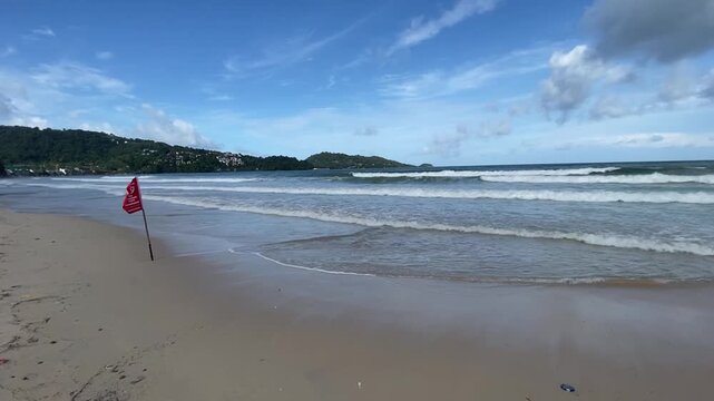 Thailand patong beach panoramic view 
