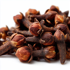 Fototapeta premium dried cloves on white background
