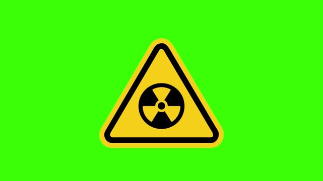 a flat-style vector icon of an explosion inside a yellow warning triangle, no background.