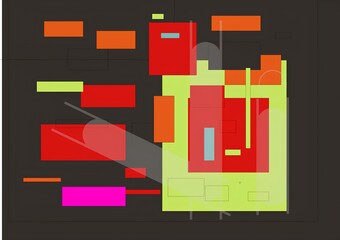 abstract background with squares