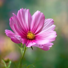 Obraz premium Close up of a pink cosmos flower