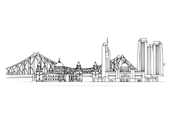 Kolkata City Line Art