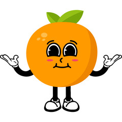 Cute Cartoon Orange Character