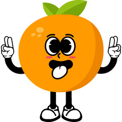 Cute Cartoon Orange Character