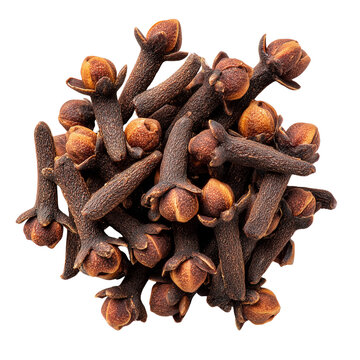 dried cloves on transparent png background