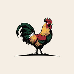 rooster vector illustration
