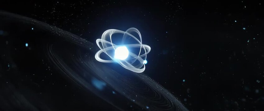 A stunning slow-motion visualization of a quantum leap. A single photon is absorbed by an atom's electron, causing it to jump to a higher energy orbit.
