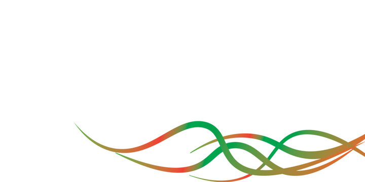Abstract multi-colored lines on a white background.