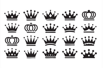 Modern heart shapes vector icons set for creative and decorative use