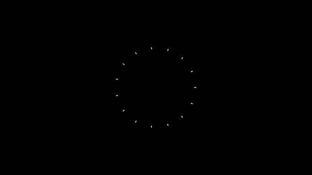 Fireworks circle blast animation, cartoon firework element, burst circle firework explosion 4K with lines and bursts, ellipse blast explosion line effects on black screen transparent background.