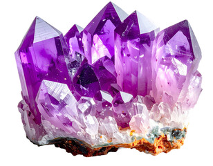 Raw Violet Gemstone PNG – High-Resolution Crystal for Energy and Wellness Themes