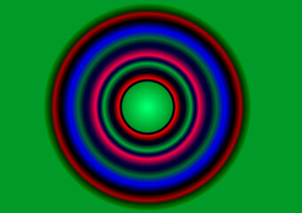 digital art piece that features a circular color gradient. 