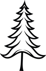 Fototapeta premium christmas tree vector illustration