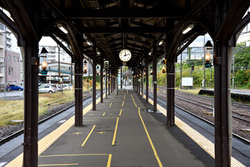 北海道JR小樽駅のプラットフォーム