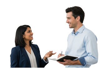 Business Conversation with Notes and Gestures