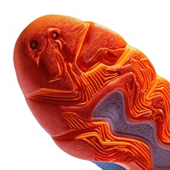 Fototapeta premium Dynamic sports action footwear close-up studio setting high-detail photography emphasizing performance and design