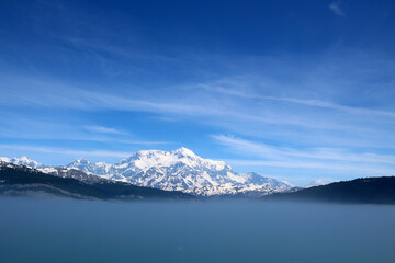 Mount Saint Elias emerges from the morning mist – Wrangell-St. Elias National Park – Alaska, North America