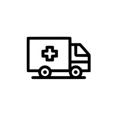 Fototapeta premium ambulance car icon