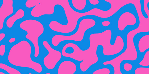 Abstract pink and blue organic pattern for a vibrant and dynamic background design