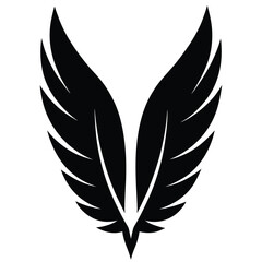 Fototapeta premium Angel Feather Symbol Spiritual Icon Design