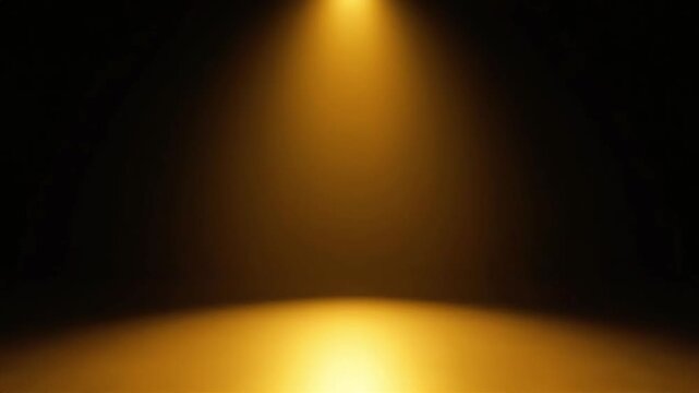 Golden Curtains and Bright Spotlight on a Dark Stage Background for Elegant Theatrical Performances Awards Shows or Luxury Event Presentations with Dramatic Lig