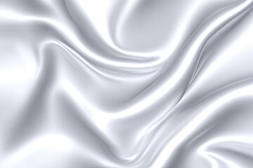 Naklejka premium Silky, white fabric drapes with flowing, smooth, and soft textures