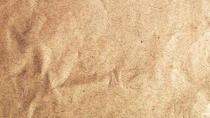 Recycle paper background. Brown old crumpled paper texture