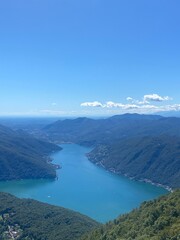 Fototapeta premium Veduta Lago di Lugano