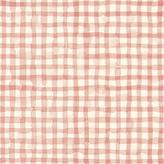 Watercolor Gingham Collection – Dusky Pink Soft Pastel Background