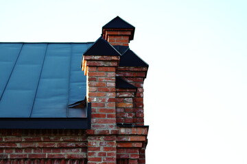 Brick tower with 3 tops 