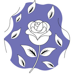 Elegant jamdani inspired rose motif pattern with intricate floral details