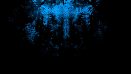 Abstract high-contrast glitch art grunge with blue shapes corrupted, digital, and noise effect. Retro-futuristic, techno, and aesthetic perfect for sci-fi, cyberpunk, visual design