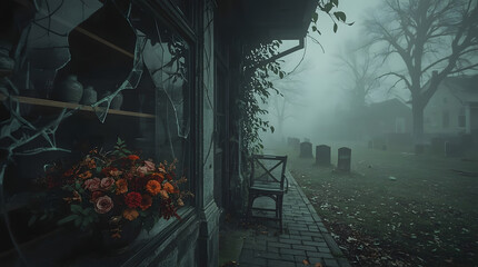 scary house in the woods